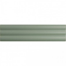 Керамическая плитка матовая Match 130861 Curved Sage Matt 25x6 8.5мм  зеленый Dna Tiles