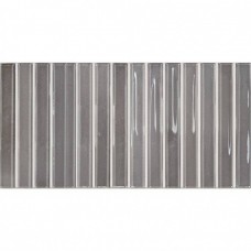 Керамическая плитка глянцевая Flash Bars 133476 Cool Grey 25x13 10.5мм  серый Dna Tiles