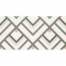 Декор глянцевая Bonella Dekor White 61x31 10мм  белый Domino