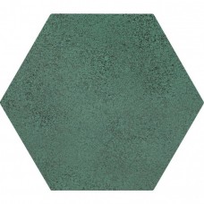 Керамическая плитка матовая Burano Green Hex 13x11 9мм зеленый Domino Керамическая плитка матовая Burano Green Hex 13x11 9мм зеленый Domino