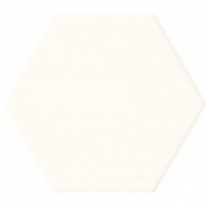 Керамическая плитка матовая Burano White Hex 13x11 9мм  белый Domino