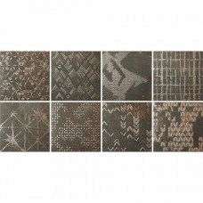 Декор сатинированная Diurne 187760 Oxide Ethnic 20x20 9мм  коричневый Dune